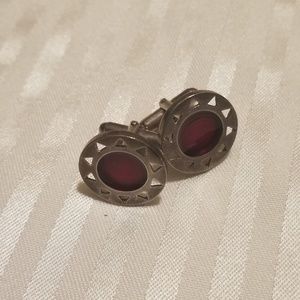Aztex Red Sun Cuff Links